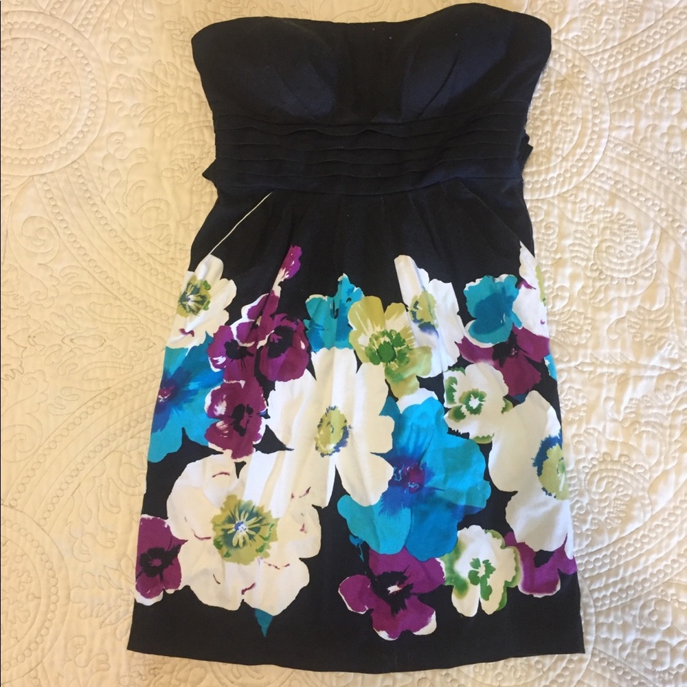 Strapless tea dress